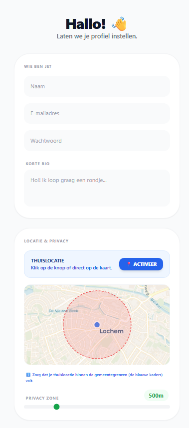 Profiel basisgegevens en privacy instellen